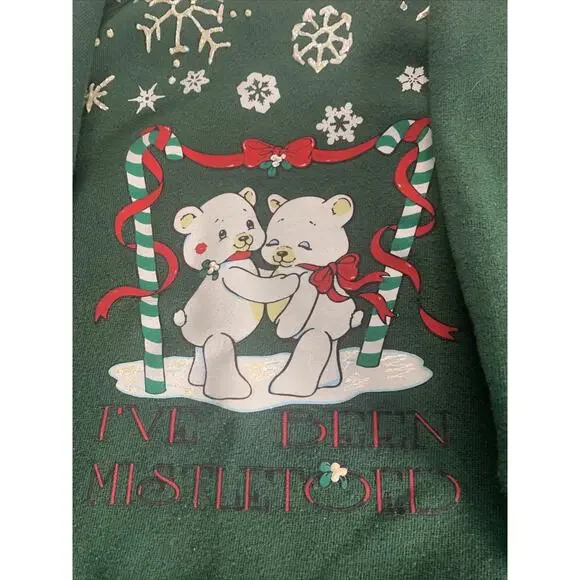 jerzees sweatshirt made in usa vintage I’ve Been Mistletoed - Picture 6 of 11